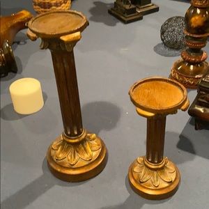 Pair of candle holders